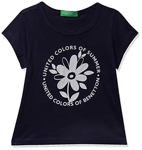 Image of United Colors of Benetton Baby-Girl's Solid Regular Fit T-Shirt