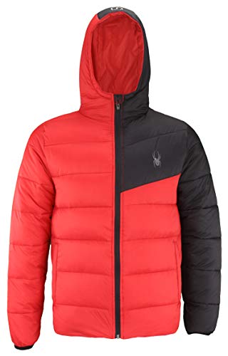 Spyder mens Puffer Jacket,full Zip