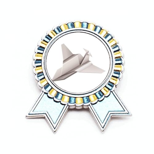 Broche avion géométrique en métal taille M par Origa pour personnaliser vos tenues