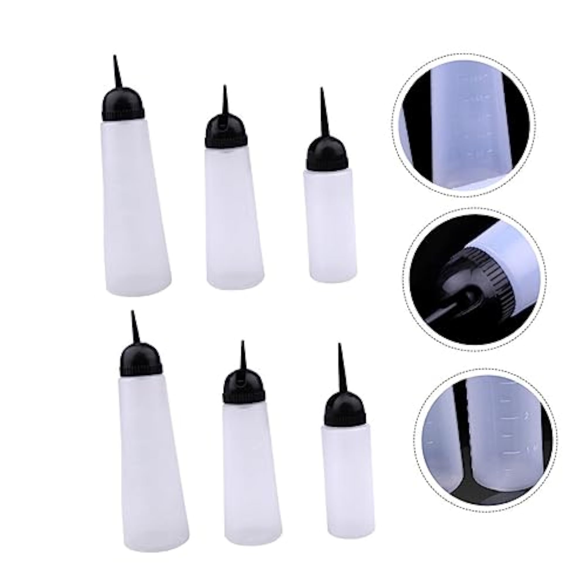 6Pcs Applicator Bottles for Hair Dye