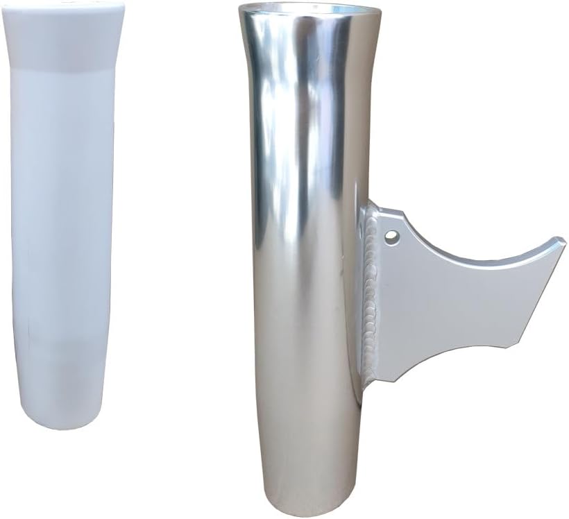 Brocraft Aluminum Rod Holder Flared with Blade / Aluminium Flared Weld-On Rod Holder with Blade /Aluminum Weld- On Rod Holder