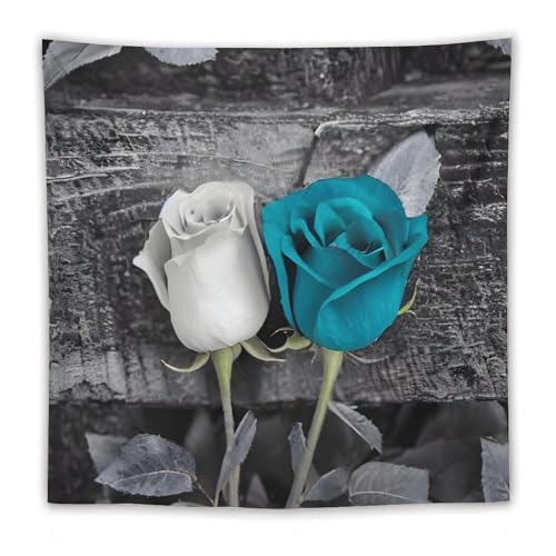 Tapisserie murale rose gris sarcelle en tissu premium avec finitions artistiques pour sejour