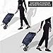 Hoppa 47L Lightweight Shopping Trolley, Hard Wearing & Foldaway for Easy Storage with 3 Years Guarantee (Navy)