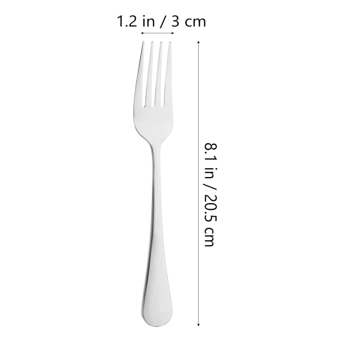SOLUSTRE 6pcs Stainless Steel Steak Forks Elegant Reusable Silverware for Home and Restaurant Use Western Food Forks for Steak Bbq and Dinner Parties