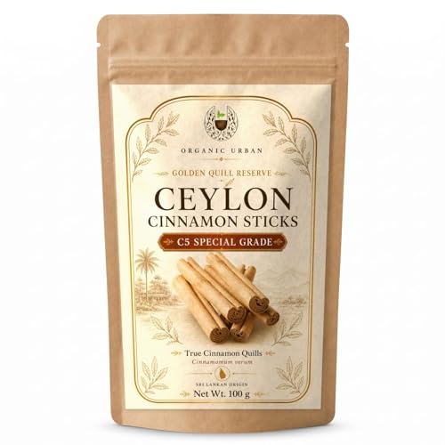 Organic Urban Ceylon Cinnamon Sticks 100g | True Cinnamon, C5 Grade