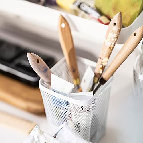 Image of IKEA DRONJONS Metal Mesh Container Storage for All Types of Smaller Items Like Pens, Hair Bands, Make-Up and Hobby Accessories, White