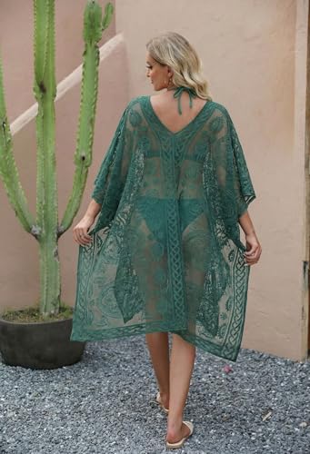 Image of Lace Swimsuit and Bathing Suit Cover Up for Women