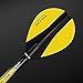 Harrows Retina X | Premium Extra Strong 100 Micron Dart Flights in Pear Shape, 5 Sets of 3 Flights, 15 Flights In Total, Yellow