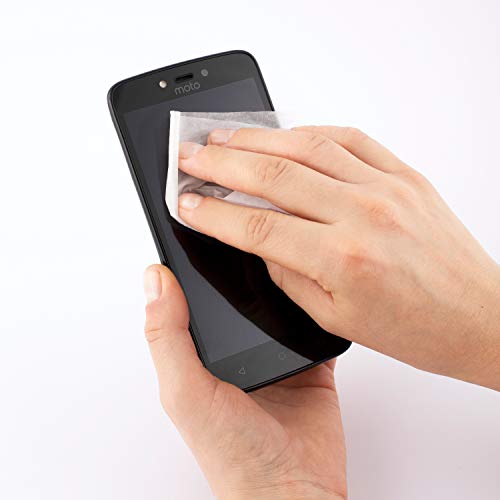 D.RECT Allzweck-Reinigungstücher 100 Stück - Reinigungstücher Feuchte in Spender - Allzwecktücher Feuchte für TFT/LCD-Monitore, Notebook, Tablet