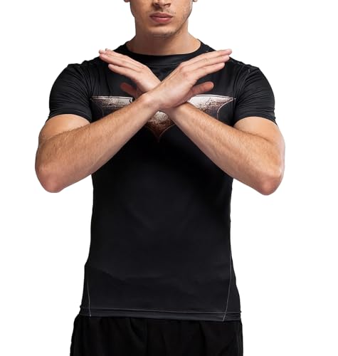 Cody Lundin Finess - Camiseta deportiva de compresión para hombre, para correr, para juegos de rol, 6001, L