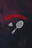  Badminton: Badminton Notebook Journal Composition Blank Lined Diary Notepad 120 Pages Paperback Dark Purple