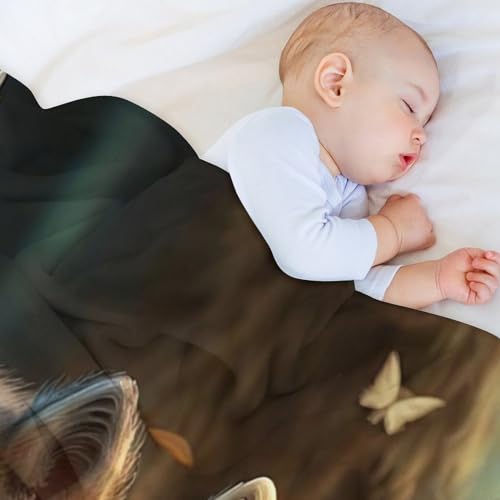 Couverture en loup 3D impression flannel moelleuse pour lit toutes saisons