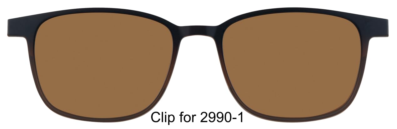 Generisch ChangeMe! Brille mit Sonnenclip Modell 2990-001 | Sonnenclip inklusive, Modell 2990-001, Wechselbügel-System