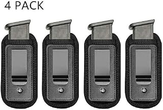 TACwolf 4 Pack Magazine Pouch IWB Inside Waistband Pistol Handgun for Concealed Carry
