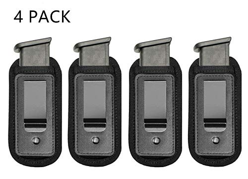 TACwolf 4 Pack Magazine Pouch IWB Inside Waistband Pistol Handgun for Concealed Carry