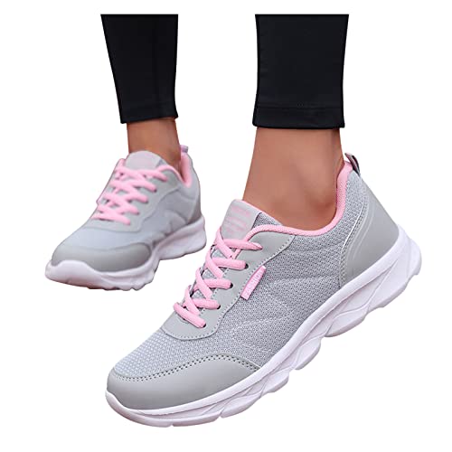 Turnschuhe Damen Laufschuhe Mesh Atmungsaktiv Sportschuhe Bench Schuhe Freizeit Outdoor Trekkingschuhe Plateau Schuhe Dämpfung Sneaker Damenschuhe Joggingschuhe Hallenschuhe Cover