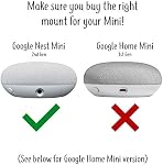 The Nid Mini Sac à dos 2nd Gen 2019: Le mur de sortie le plus simple et le plus propre Mount Suspension pour NEW Google Nest Mini - Pas d'enroulement de cordon requis - Conçu en USA (Blanc)