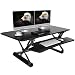 FlexiSpot M3B Standing Desk - 47 Inch Wide Platform Stand Up Desk Riser with Quick Release Keyboard Tray (L-Size-Black)