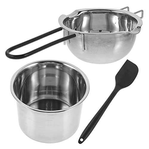 PRETYZOOM Melting Pot Set Double Boiler Pot Double Boiler for Melting Stainless Steel Compact Design Random Color