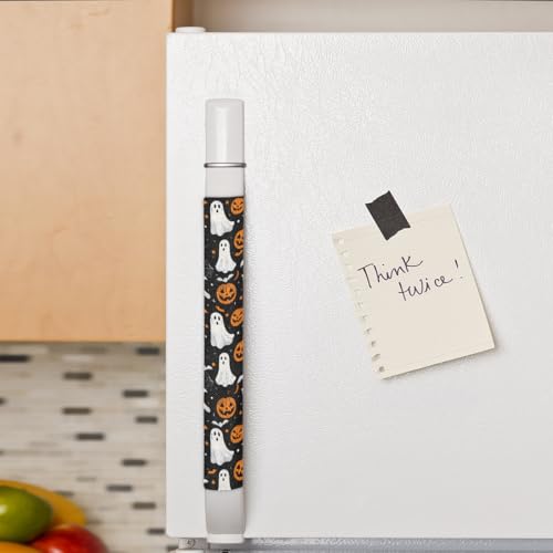 Image of Halloween Refrigerator Door Handle Covers Set of 2, Halloween Ghost Fridge Handle Covers Appliance Handle Covers Protector for Microwave Oven Stove Dishwasher, Keep Your Kitchen Appliance Clean