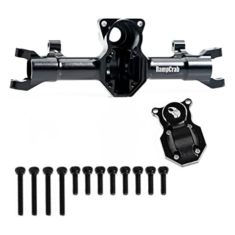 RampCrab Aluminum Axle Housing, Front Diff Housing, Upgrades Parts for Axial SCX24 Deadbolt Bronco Gladiator JLU C10 B-17, 1/24 Crawler Car Upgrade Accessories Cover