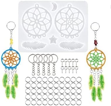 Matin IMPEX - Molde para posavasos de bricolaje, molde de resina epoxi creativo, molde multiusos, molde de fundición de silicona (atrapasueños de