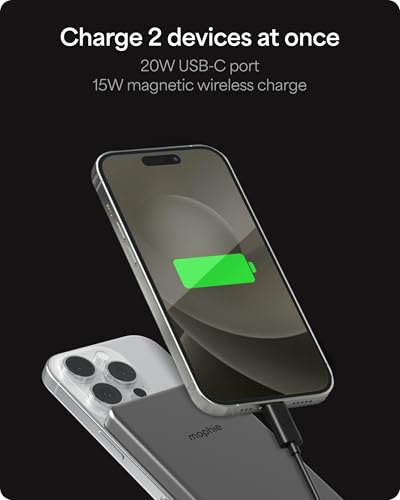 Image of mophie Powerstation Wireless Slim 5,000mAh Power Bank - MagSafe Compatible