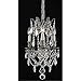 Elegant Lighting 9203D13PW/EC Cut Clear Crystal Rosalia 3-Light, Single-Tier Crystal Chandelier, 13" x 18", Pewter Finish