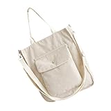 DIKACA Bolso Bandolera Grande para Mujer Bolso de Hombro de Gran Capacidad Sencillo Portátil Material Resistente y Cómodo para Uso Diario y Viajes