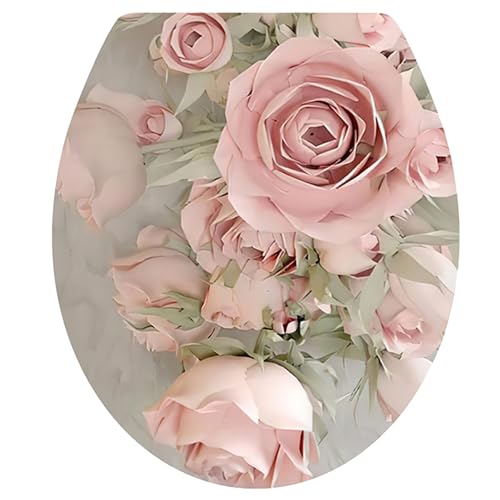 3D Printed Art Decor Commode Bathroom Decoration WC Pedestal Pan Toilet Stickers