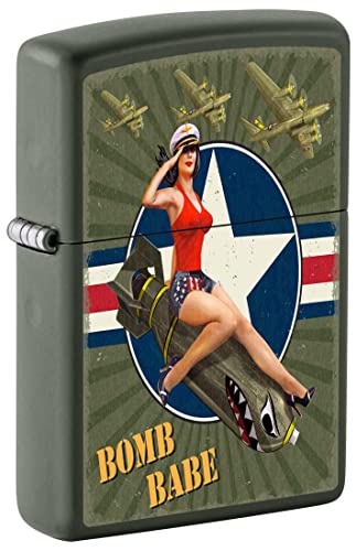 Encendedor Zippo Pin-up Girl Verde Mate 81304