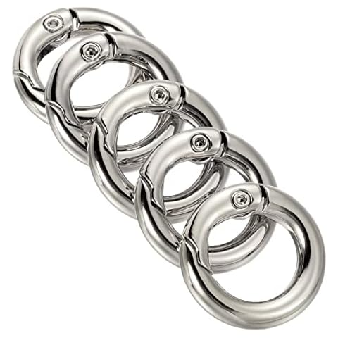 PATIKIL 51x39mm Silver Spring Gate O Rings Cover