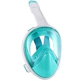 🐠【180° Panoramasichtwinkel】Unsere Tauchermaske verwendet transparente, flache Gläser, die Ihre Sicht unter Wasser nicht verzerren, wodurch Schwindel und Unbehagen vermieden werden.180°Vollgesichts-Design bietet eine neue Erfahrung, um die Unterwasserwelt zu genießen.