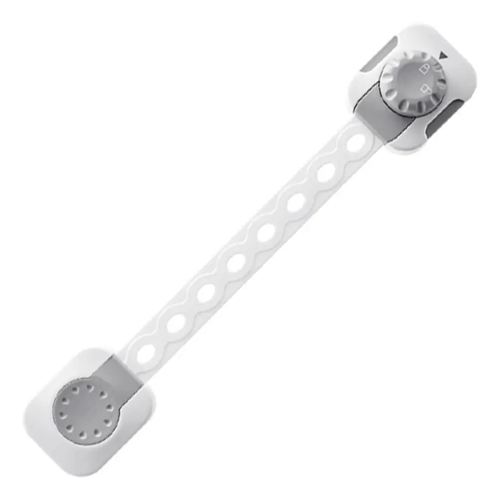 Boucle de fixation pour tiroir de cuisine et buffet gris à double porte