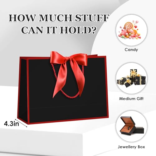 Image of JMANNI Gift Bags with Handles, 13 inch Medium Gift Bags with Tissue Paper