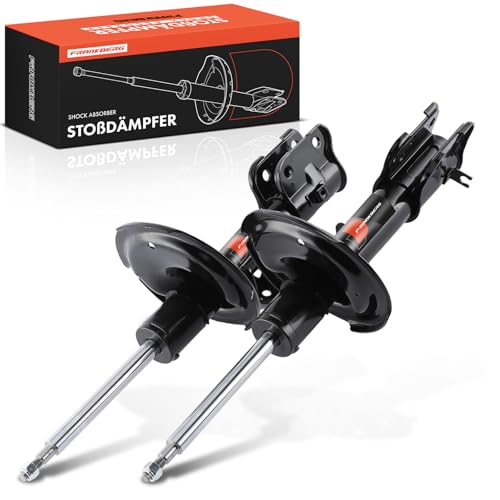 Frankberg 2x Shock Absorber Strut Front Left Right 560mm Gas pressure Compatible with H-1 TR.A.Vel TQ H-1/Starex Bus A1 H-1 Cargo TQ Replace# 546604H150