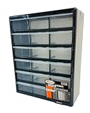 Homak HA01018001 18-Drawer Parts Organizer, Black