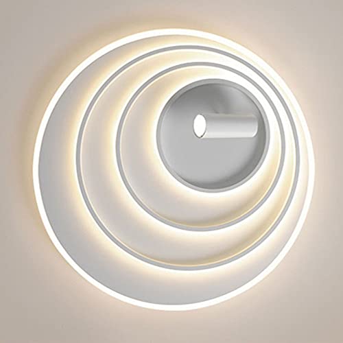 Plafonnier LED à gradation continue avec spots design moderne blanc 40+5W - 5