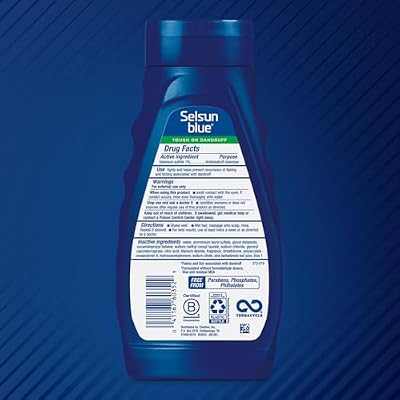 Selsun Blue Moisturizing Antidandruff Shampoo, Maximum Strength Scalp Treatment With Selenium Sulfide, 11 fl. oz.