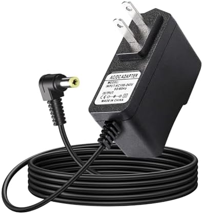 DC 9.5V Keyboard Power Adapter Compatible with Casio Piano Keyboards ADE95100LU, Casio Keyboards LK-135, WK-225, CTK-2500, CTK-2400, CTK-2550, CTK-1100, WK-220, LK-165, CTK-2090, SA-76, SA-46 (6.5Ft)
