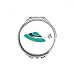 Universe Alien Monster UFO Hand Compact Mirror Round Portable Pocket Glass