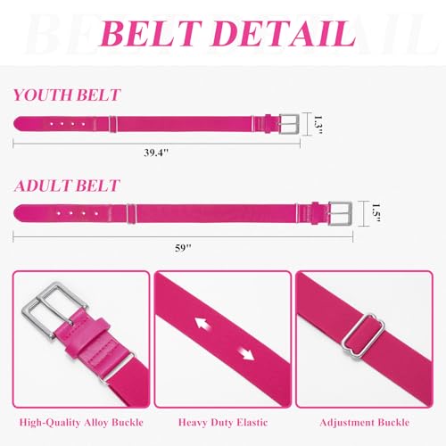 XZQTIVE Baseball Socks and Belt Combo Set - Adjustable Elastic Softball Belts and Socks for Youth Boys Grils and Adult4