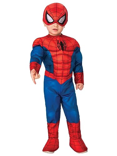 Rubies Baby Boys Marvel Super Hero Adventures Deluxe Infant and Toddler Costumes Spider-Man Toddler US