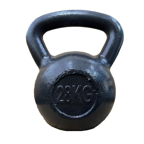 Chase Fitness Cast Iron Kettlebell 28KG for Strength and Cardio Home Gym Training