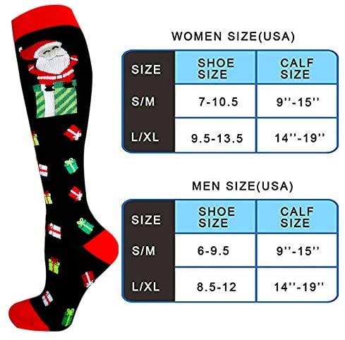 Image of Graduated Medical Compression Socks for Women&Men 20-30mmhg Knee High Sock