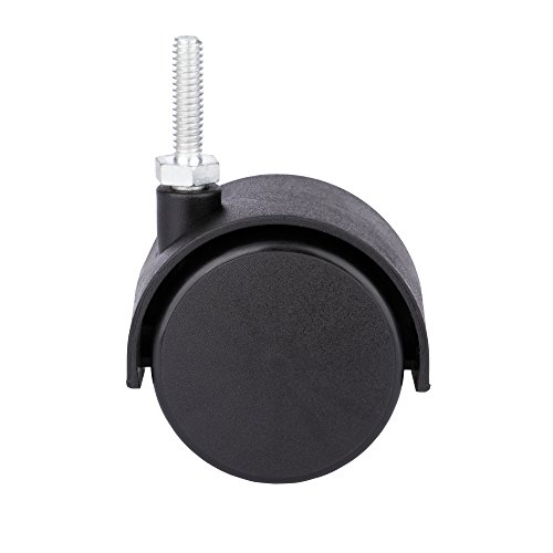 DICASAL 2" Shelving Caster, Swivel Stem Caster Wheel with 1/4" - 20 x 1 Thread Stem for Small Shelf and Furniture Pack of 4(No Brakes)
