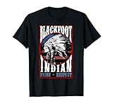 Blackfoot Tribe Native Pride Respect American Indian US Flag T-Shirt