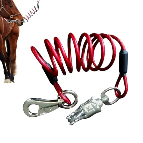 JINGLING Cabestros para Caballos - Suministros para Ganado Elásticos Ajustables con Absorción De Impactos,Cuerda De Cabestro para Animales - para Granja Alimentación Animales Ganado Establo Patio