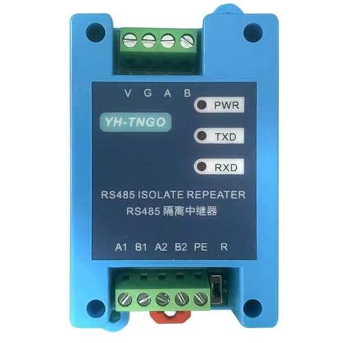 Sirxlevcy -TNGO 485 Repetidor Hub Amplificador de Señal del Módulo de Aislamiento de Comunicación Rs485 de 2 Puertos