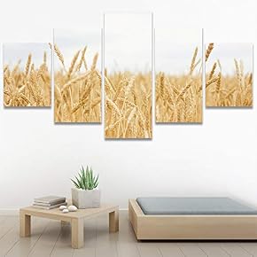 SIGNWIN 5 Panel Canvas Wall Art Modern Art...